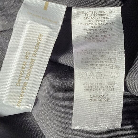 Loft Petite Gray Plaid Workwear Mini Skirt With Front Pockets Classic Size M - Picture 3 of 7